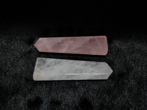 Shiv Shakti Jembo  Clear Quartz + Rose Quartz