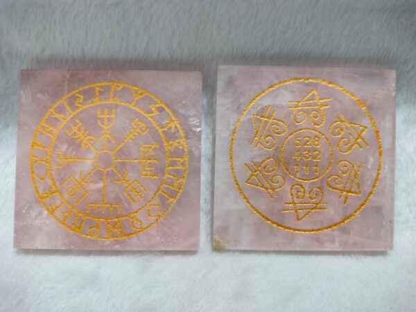 Rose Quartz Carving Plate