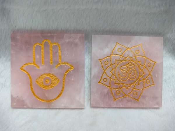 Rose Quartz Carving Plate