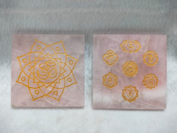 Rose Quartz Carving Plate
