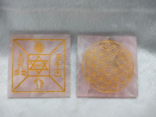 Rose Quartz Carving Plate