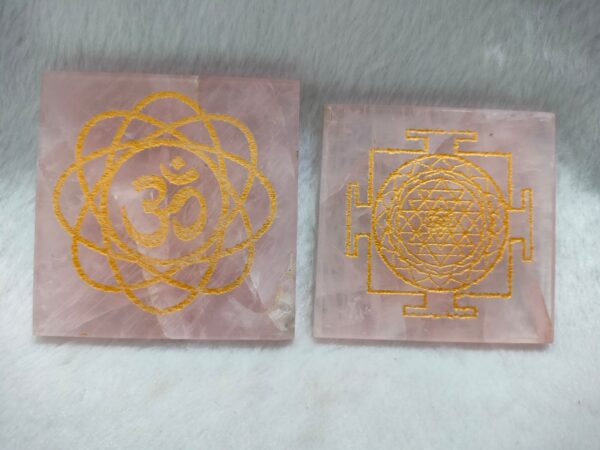Rose Quartz Carving Plate