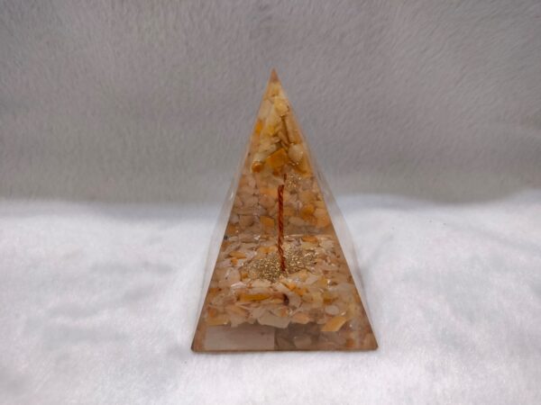 Organ Yellow Avenchurine Tree Pyramid  4 Faceted