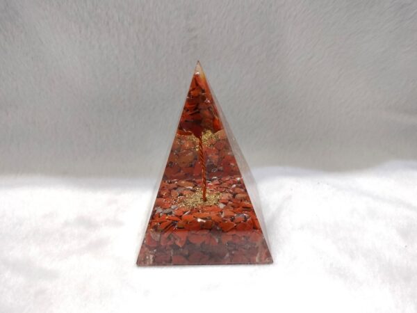 Organ Red Jasper Tree Pyramid  4 Faceted