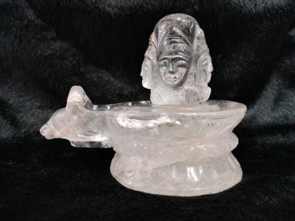 Clear Quartz Shivling Pashupati Nath Ji