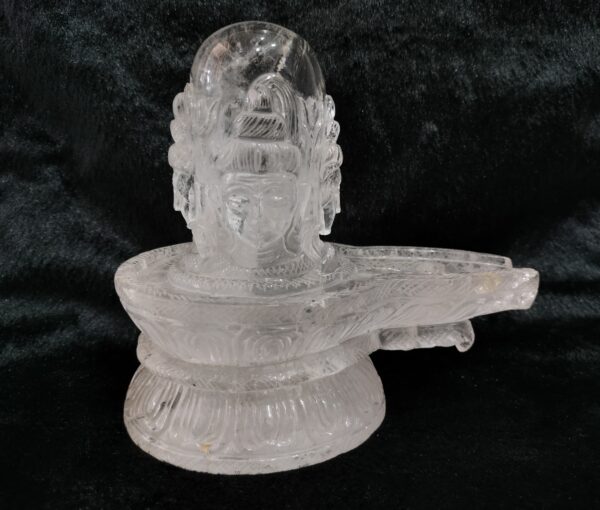 Clear Quartz Shivling Pashupati Nath Ji