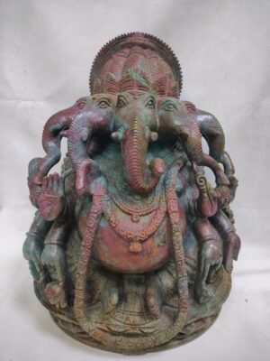 Indian Ruby Ganesh Ji 5 Mukhi