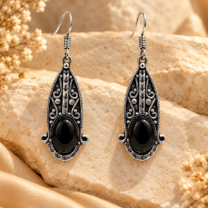Black Agate Earing