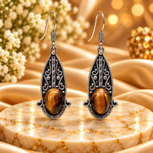 Tiger Eye Earing