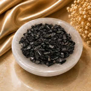 Black Agate Polished Chips