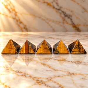 Tiger Eye Pyramid