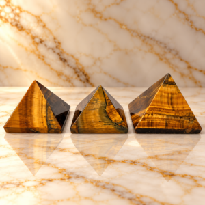 Tiger Eye Pyramid
