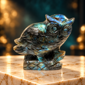 Labradorite Owl