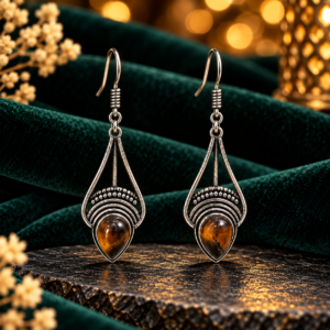 Tiger Eye Earing