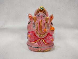 Rose Quartz Painting Ganesh Ji
