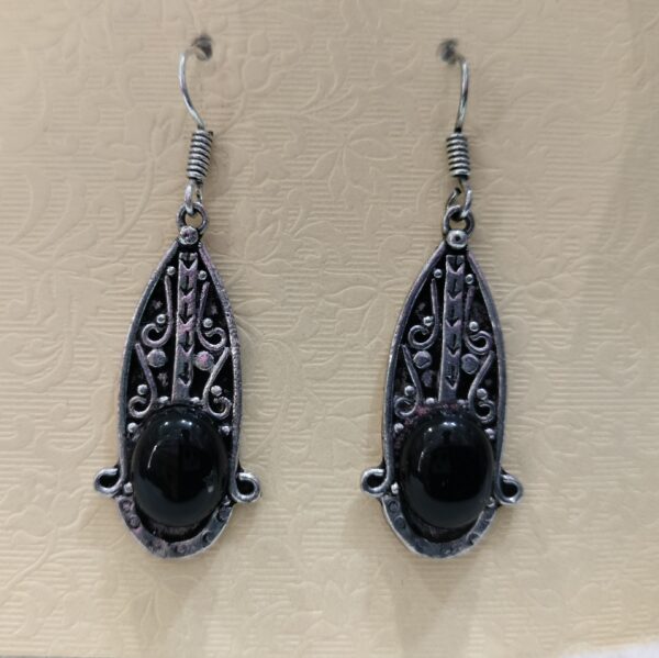 Black Agate Earing