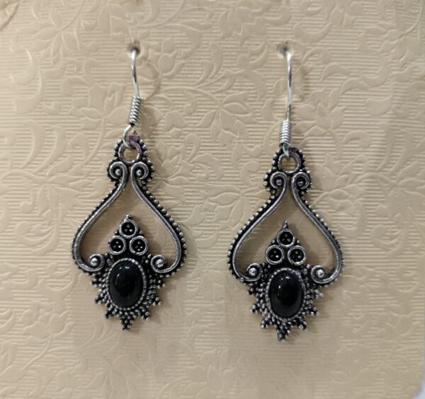 Black Agate Earing