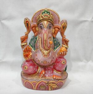 Rose Quartz Painting Ganesh Ji