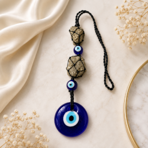 Pyrite Hanging With Evil Eye