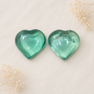 Green Obsidian Heart Stone
