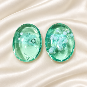Green obsidian Palm Stone