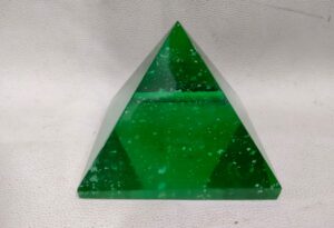 Green Obsidian Pyramid