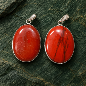 Red Jasper Oval Pendant