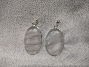 Clear Quartz Oval Pendant