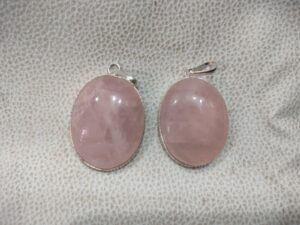 Rose Quartz Oval Pendant