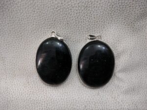 Black Obsidian Oval Pendant